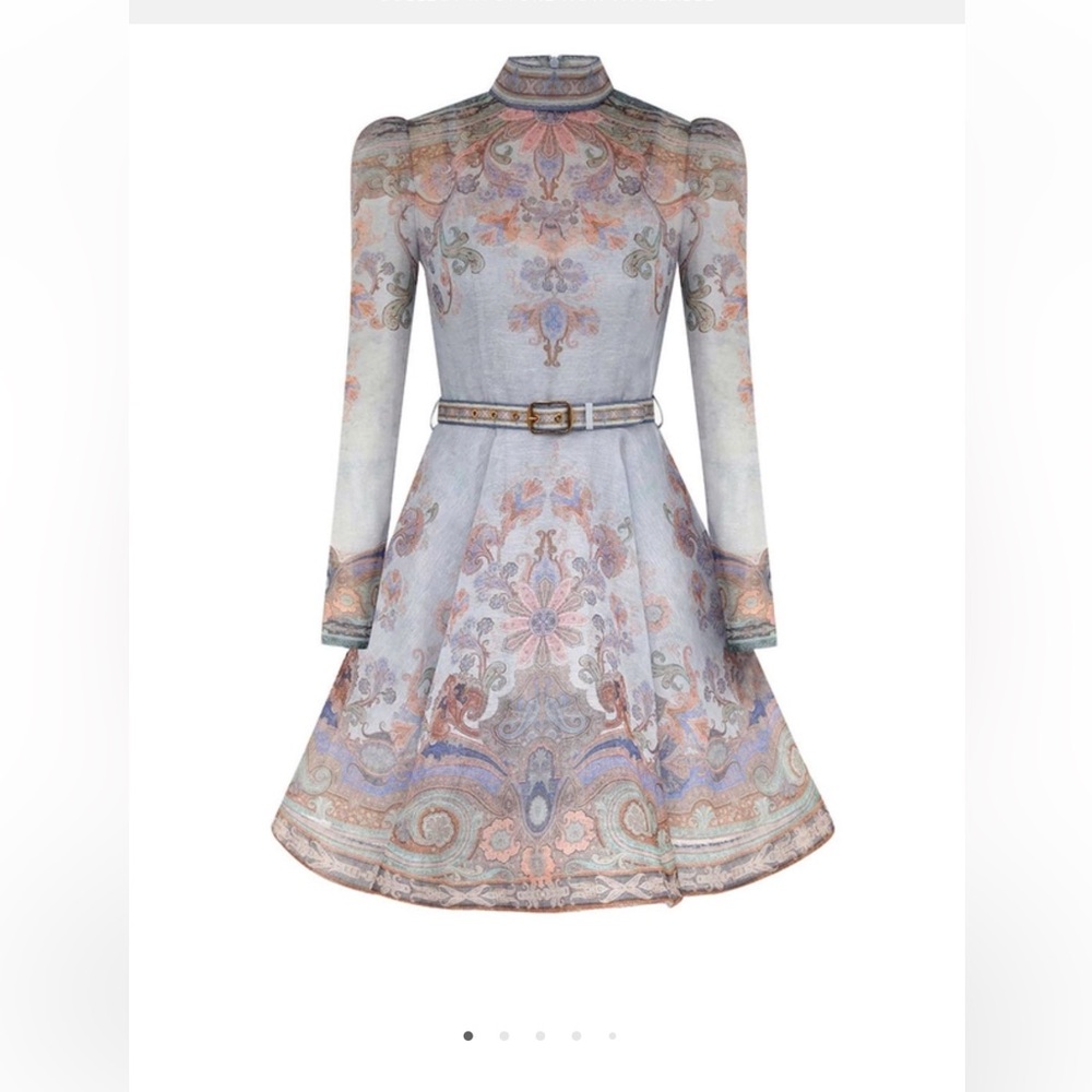 Zimmermann Pastel Floral Mini Dress
